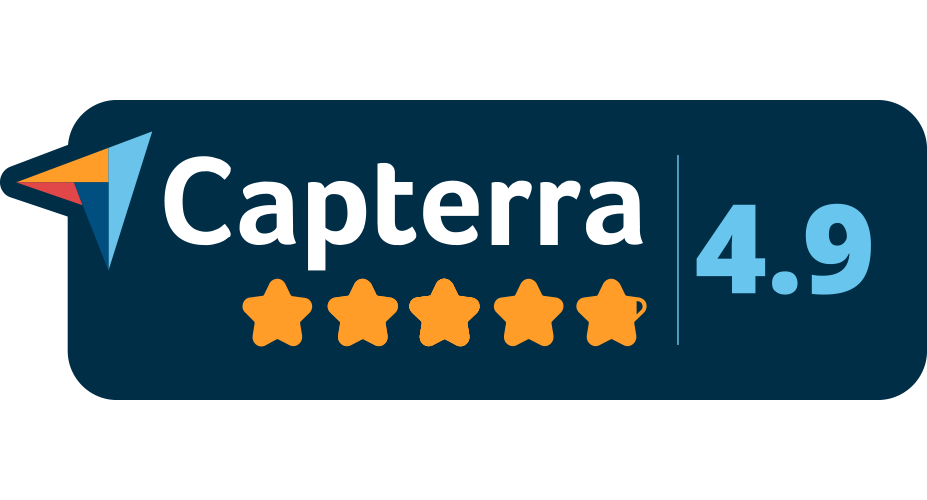 Capterra User Reviews badge - rating 4.9