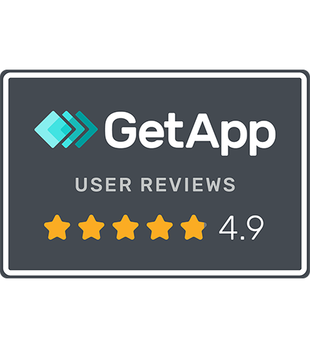 GetApp User Reviews badge - rating 4.9