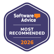 Software Advice badge for Most Recommended 2026
