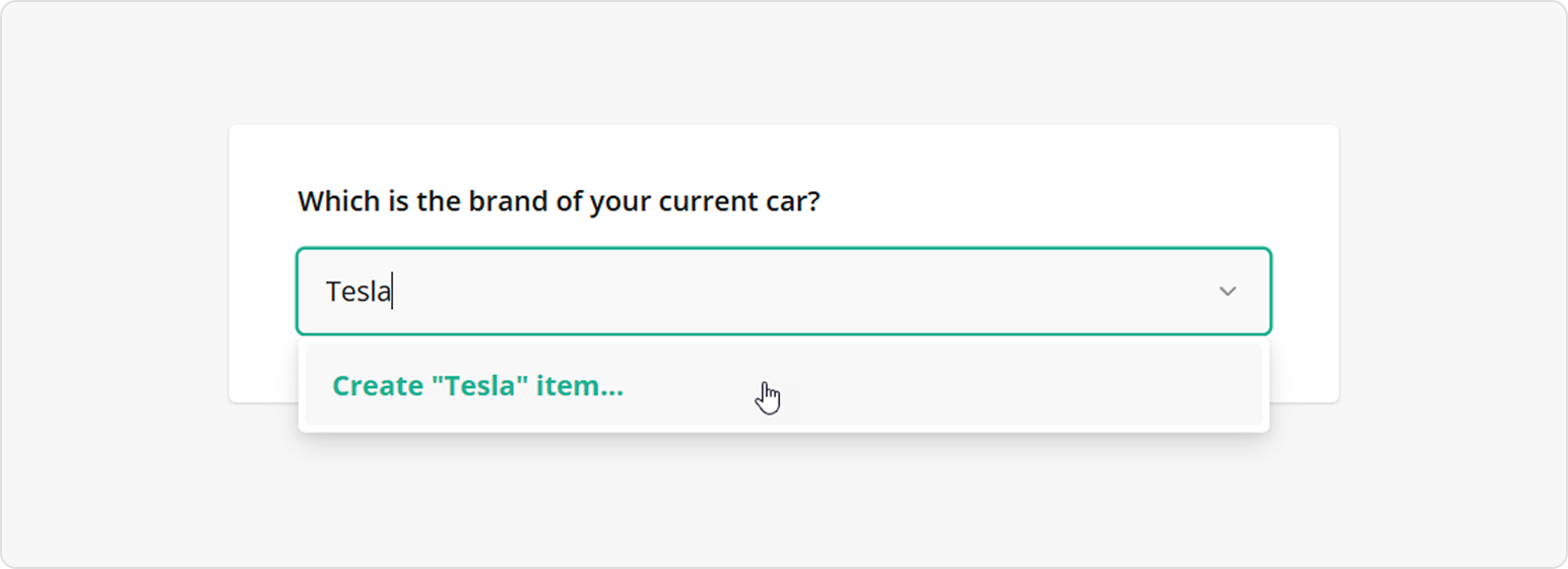 SurveyJS Survey Creator - User-Defined Choice Options in Dropdowns