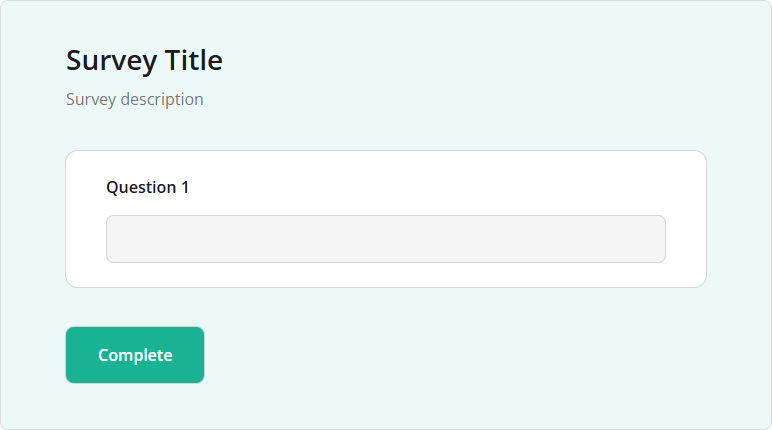 SurveyJS: Advanced survey header view
