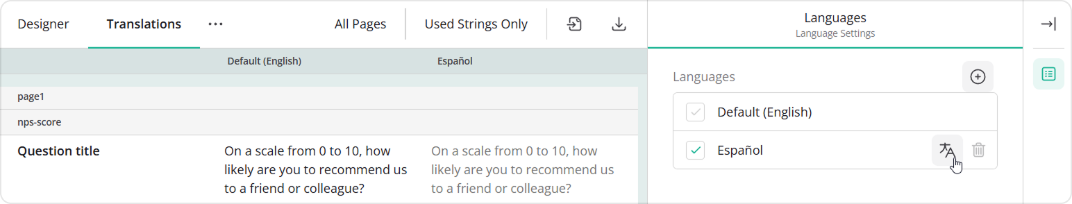 Auto-translation