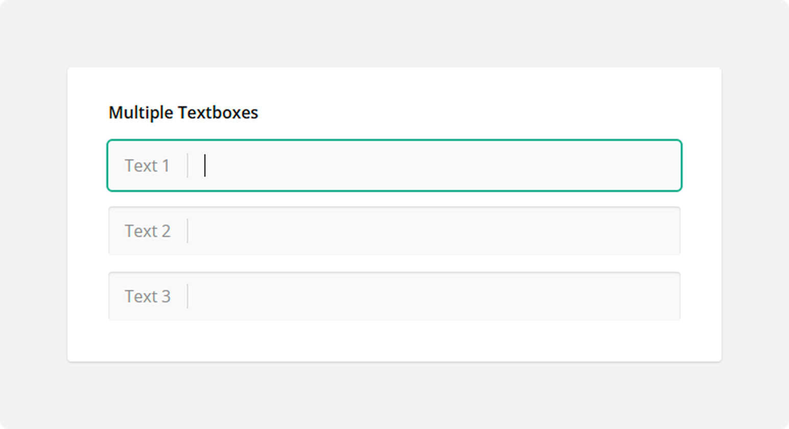 SurveyJS Question types - Multiple Textboxes